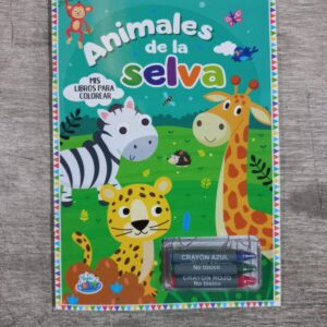 MIS LIBROS PARA COLOREAR - ANIMALES DE LA SELVA