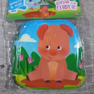 LIBRO DE BAÑO "ANIMALITOS AL AGUA" - CERDITO