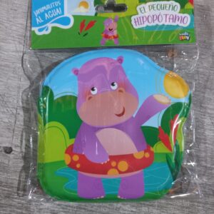 LIBRO DE BAÑO "ANIMALITOS AL AGUA" - HIPOPOTAMO