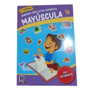 APRENDO CON STICKERS - MAYUSCULA: