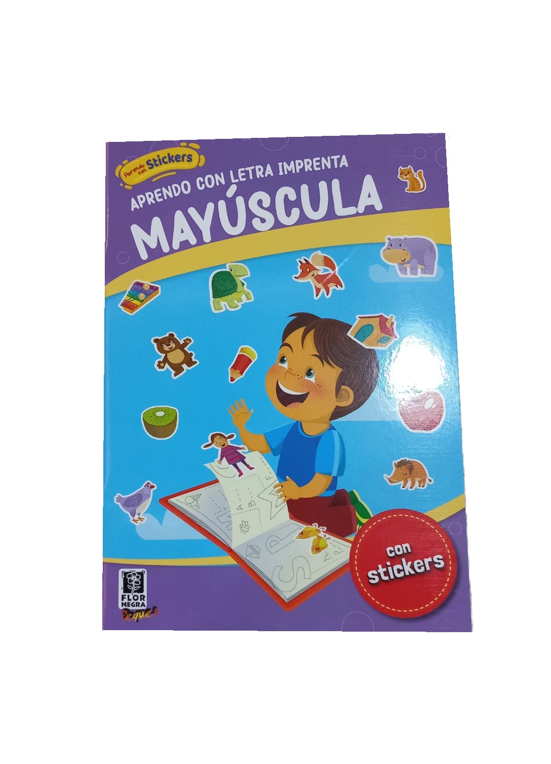 APRENDO CON STICKERS - MAYUSCULA: